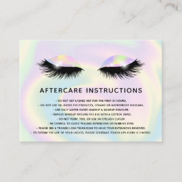 Holographische Läsionen Schönes Auge Aftercare Empfehlungskarte