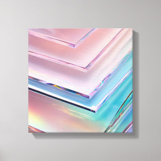 Holographische Pastel Hintergrund Canvass Leinwanddruck