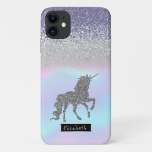 Holographische Violetdiamanten, Glitzer Unicorn Case-Mate iPhone Hülle