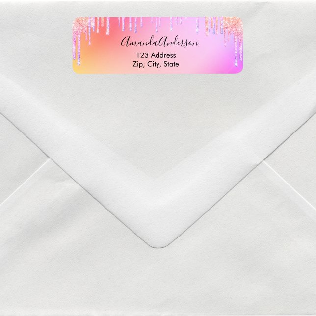 Holographischer Glitzer Tropfen unicorn Rücksendea (Von Creator hochgeladen)