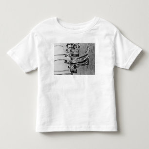 Holoku Hula Tänzer mit Band PhotographHawaii Kleinkind T-shirt