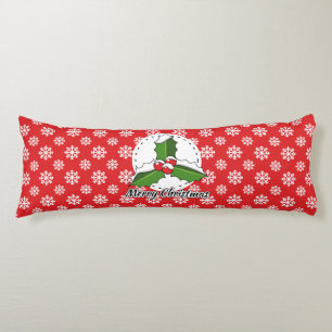 Holon Red White Snowflakes Pattern - Merry Xmas Seitenschläferkissen