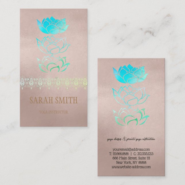 Holotus-Lotus Visitenkarte (Vorne/Hinten)