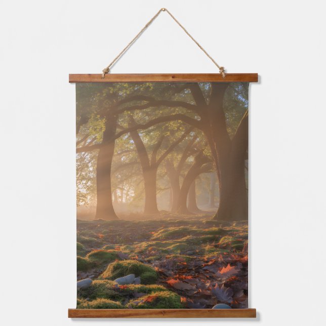 Holpriger Pfad Wandteppich Mit Holzrahmen (Vorderseite)
