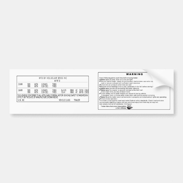 Holsclaw Aufkleber Autoaufkleber (Vorne)