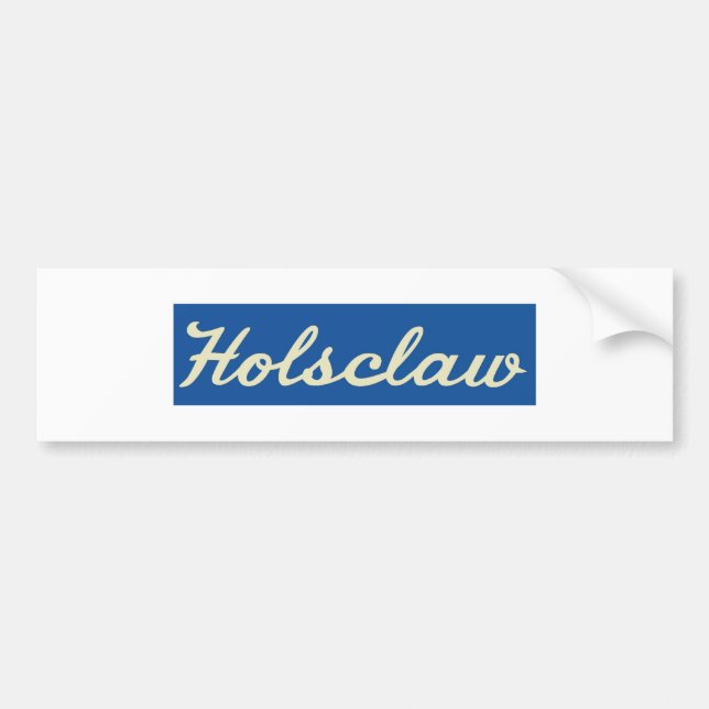 Holsclaw Fender-Aufkleber Autoaufkleber (Vorne)