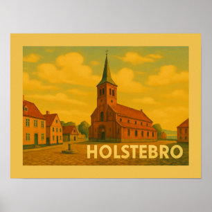 Holstebro Dänemark Giacometti Poster