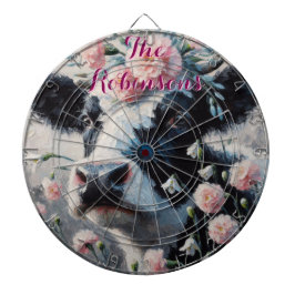 Holstein Cow Carnation Farm Personalisiert Dartscheibe