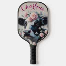 Holstein Cow Carnation Farm Personalisiert Pickleball Schläger
