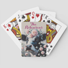 Holstein Cow Carnation Farm Personalisiert Spielkarten