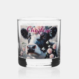 Holstein Cow Carnation Farm Personalisiert Whiskyglas