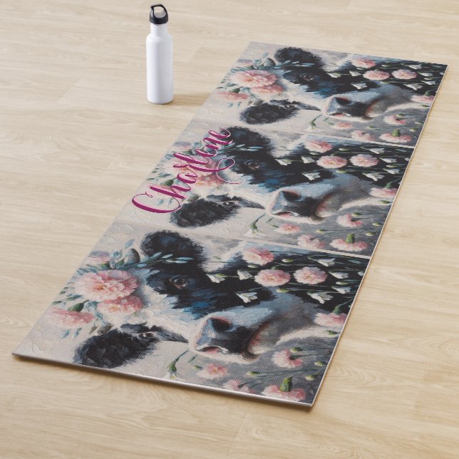 Holstein Cow Carnation Farm Personalisiert Yogamatte (Beispiel)