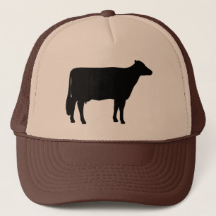 Holstein Cow Silhouette Farm Tier Bauer Hut Truckerkappe