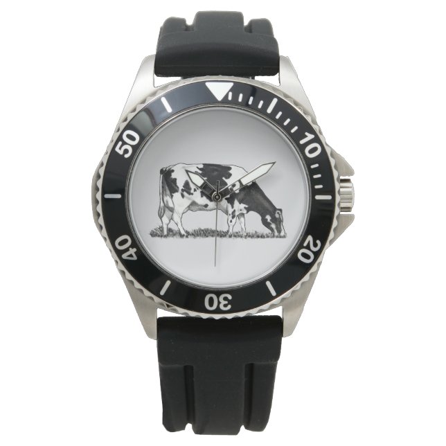 Holstein Dairy Cow Armbanduhr (Vorderseite)