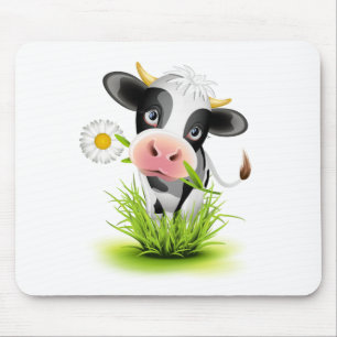 Holstein-Kuh im Gras Mousepad