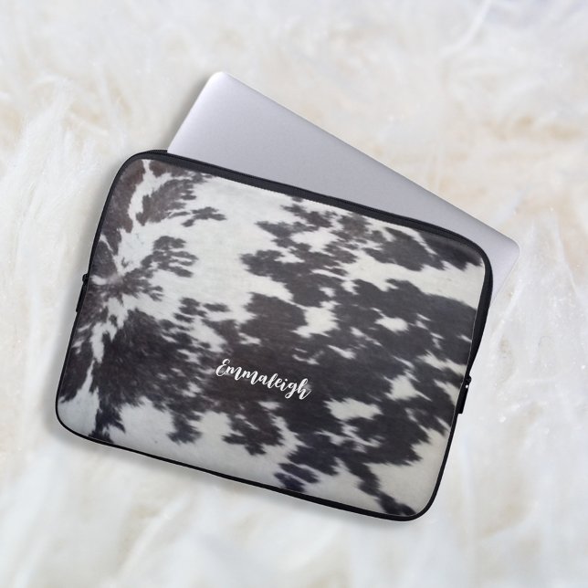 Holstein Kuh Imitate Leather Natural Look Laptopschutzhülle (Von Creator hochgeladen)