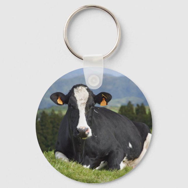 Holstein Kuh Schlüsselanhänger (Vorderseite)