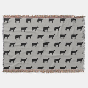 Holstein Vache Silhouettes Motif Jeu de couverture