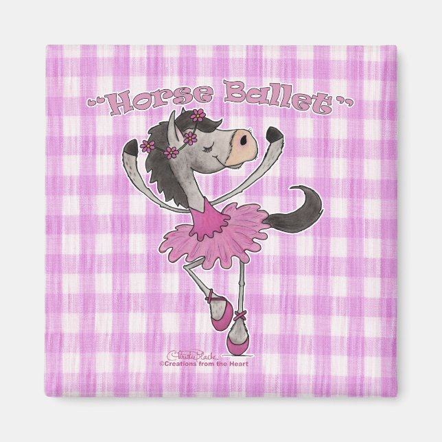 Holsteiner Horse Ballet Magnet (Vorne)