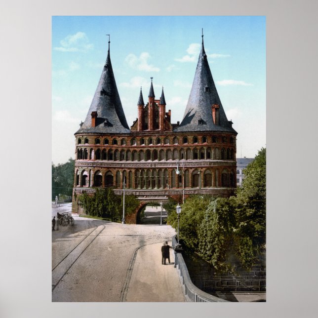 Holstentor von Luebeck Poster (Vorne)