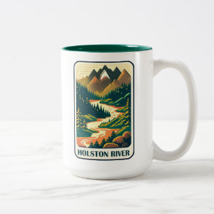 Holston River Tennessee Farben Zweifarbige Tasse