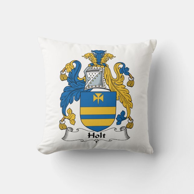 Holt Familienwappen Kissen (Vorderseite)