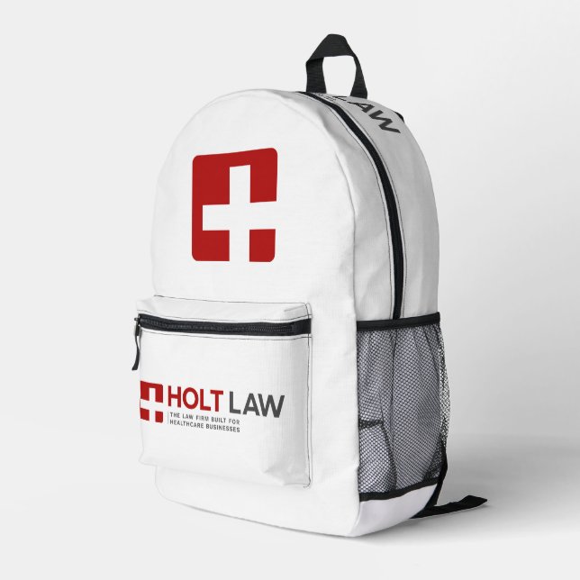 Holt-Law-Backpack Bedruckter Rucksack (Rückseitige Ecke Rechts)