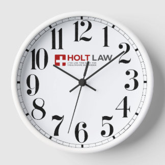 Holt Law Wall Clock (rot) Uhr