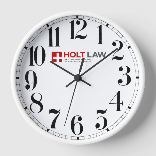 Holt Law Wall Clock (rot) Uhr (Vorderseite)