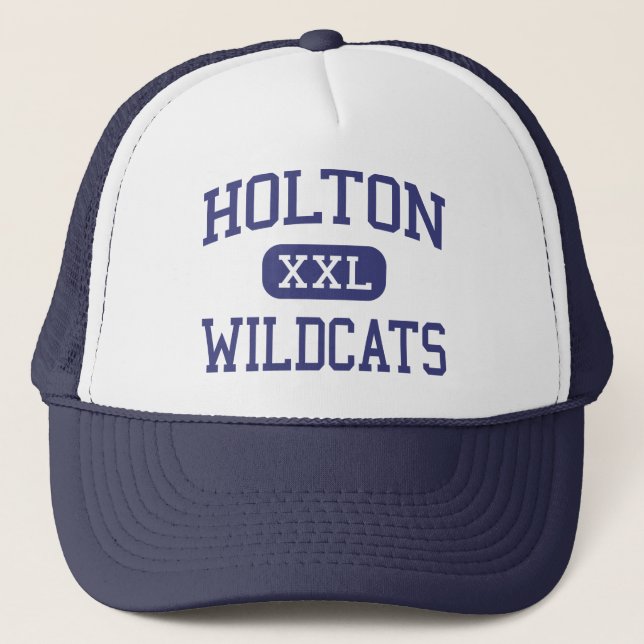 Holton - Wildkatzen - Highschool - Holton Kansas Truckerkappe (Vorderseite)