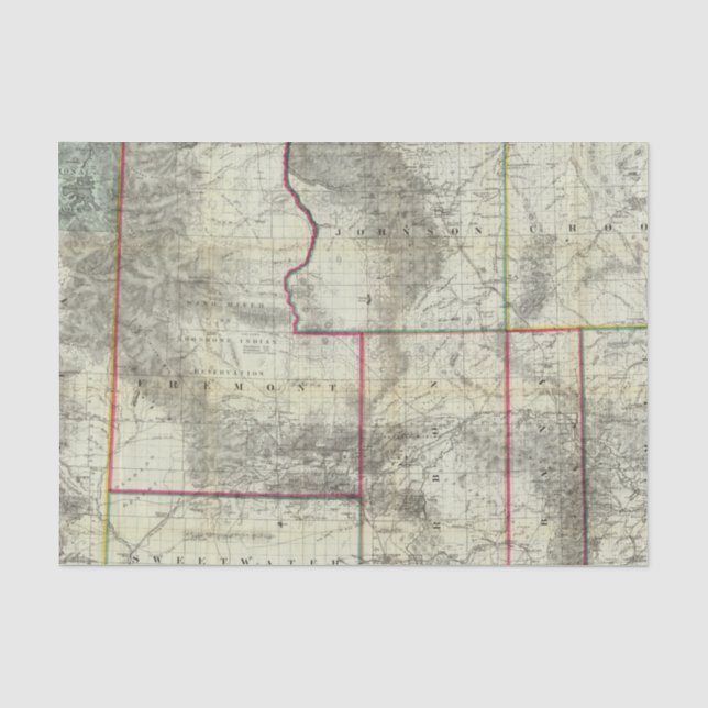 Holts neue Karte, Wyoming Seidenpapier (Vorderseite)