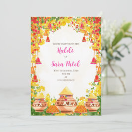Holud lädt als Haldi Einladungen & Haldi ein