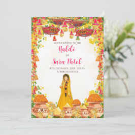 Holud lädt Haldi Einladungen & Haldi ein