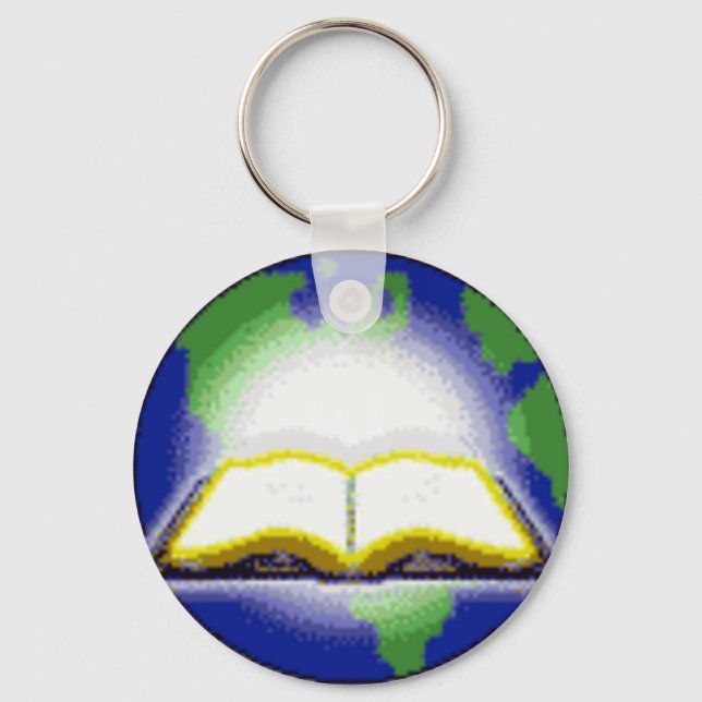 Holy Bible & Globe Schlüsselanhänger (Vorderseite)