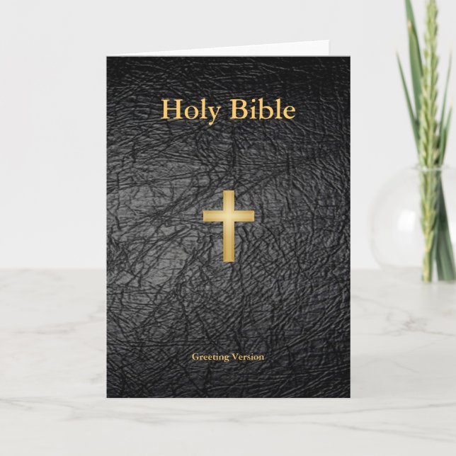 Holy Bible Greeting Card Karte (Vorderseite)