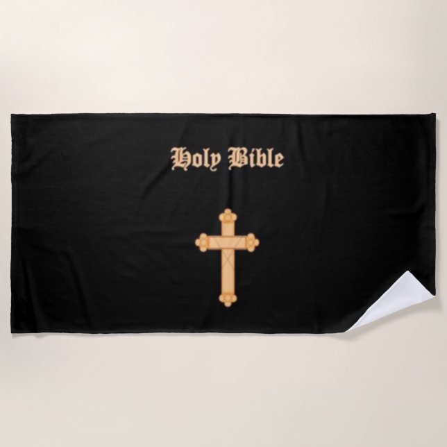 HOLY BIBLE STRANDTUCH (Vorderseite)