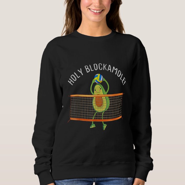 Holy Blockamole Volleyball Niedlich Funny Men U Ou Sweatshirt (Vorderseite)