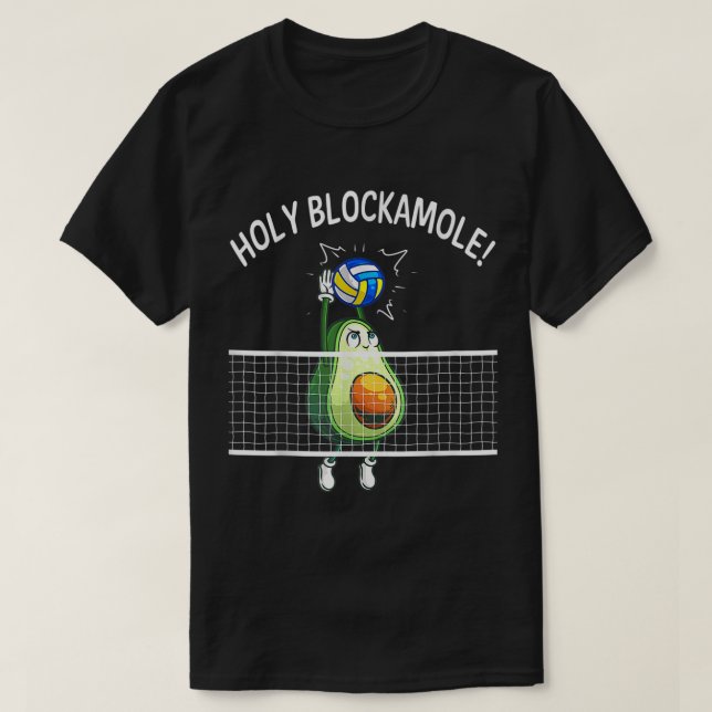 Holy Blockamole Volleyball Shirt Player Blocker Av (Design vorne)
