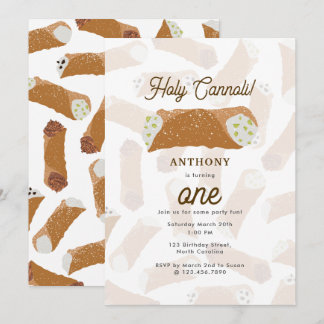 Holy Cannoli Funny Italian Birthday Party Einladung
