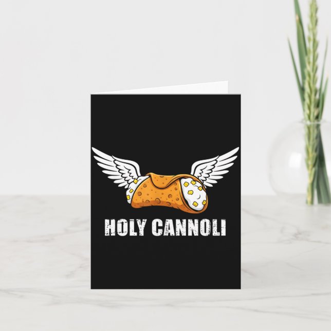Holy Cannoli Tri-blend Funny Quote  Karte (Vorderseite)