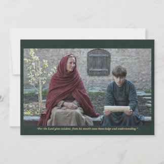 Holy Card | Saint Ludmila with Wenceslaus Einladung