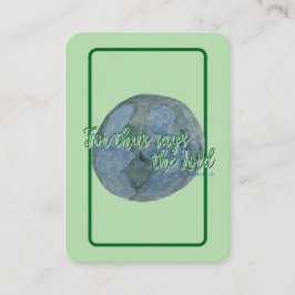 Holy Card – The Earth He Formed Visitenkarte