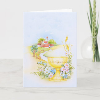 Holy communion, confirmation religious design karte