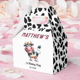 Holy Cow! 1st Birthday | Animal First Birthday Geschenkschachtel