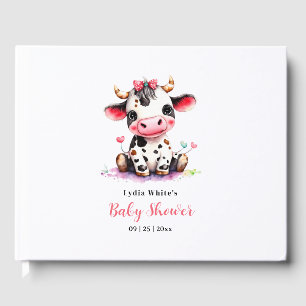 Holy Cow Baby Dusche Minimalistische Mädchendusche Gästebuch