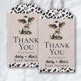 Holy Cow Baby Dusche Vielen Dank Geschenkanhänger