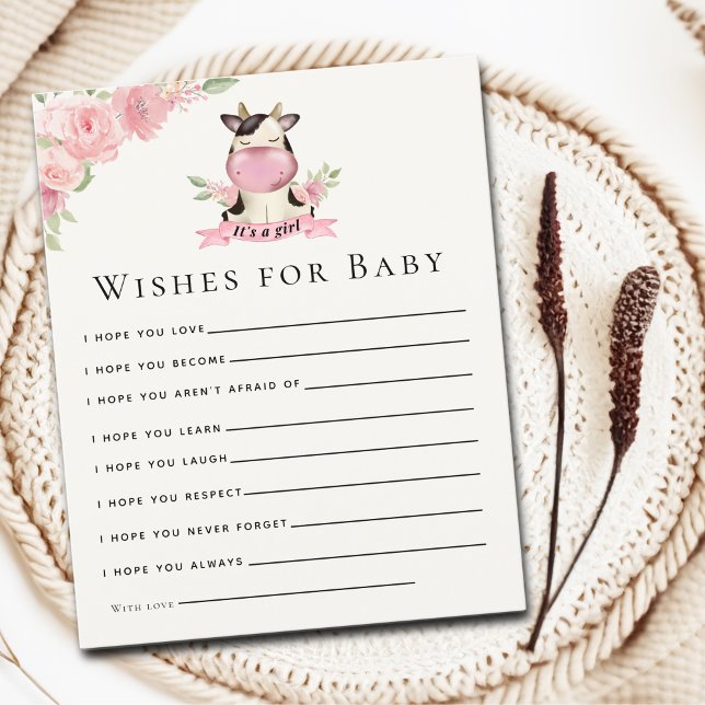 Holy Cow It's a Girl Cute Cow Baby shower (Von Creator hochgeladen)