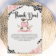 Holy Cow It's a Girl Cute Cow Baby shower
