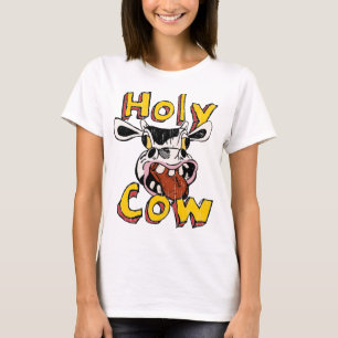 Holy Cow lustige Cartoon Illustration T-Shirt