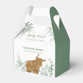Holy Cow Rustic Boho Greenery Baby Dusche Geschenkschachtel